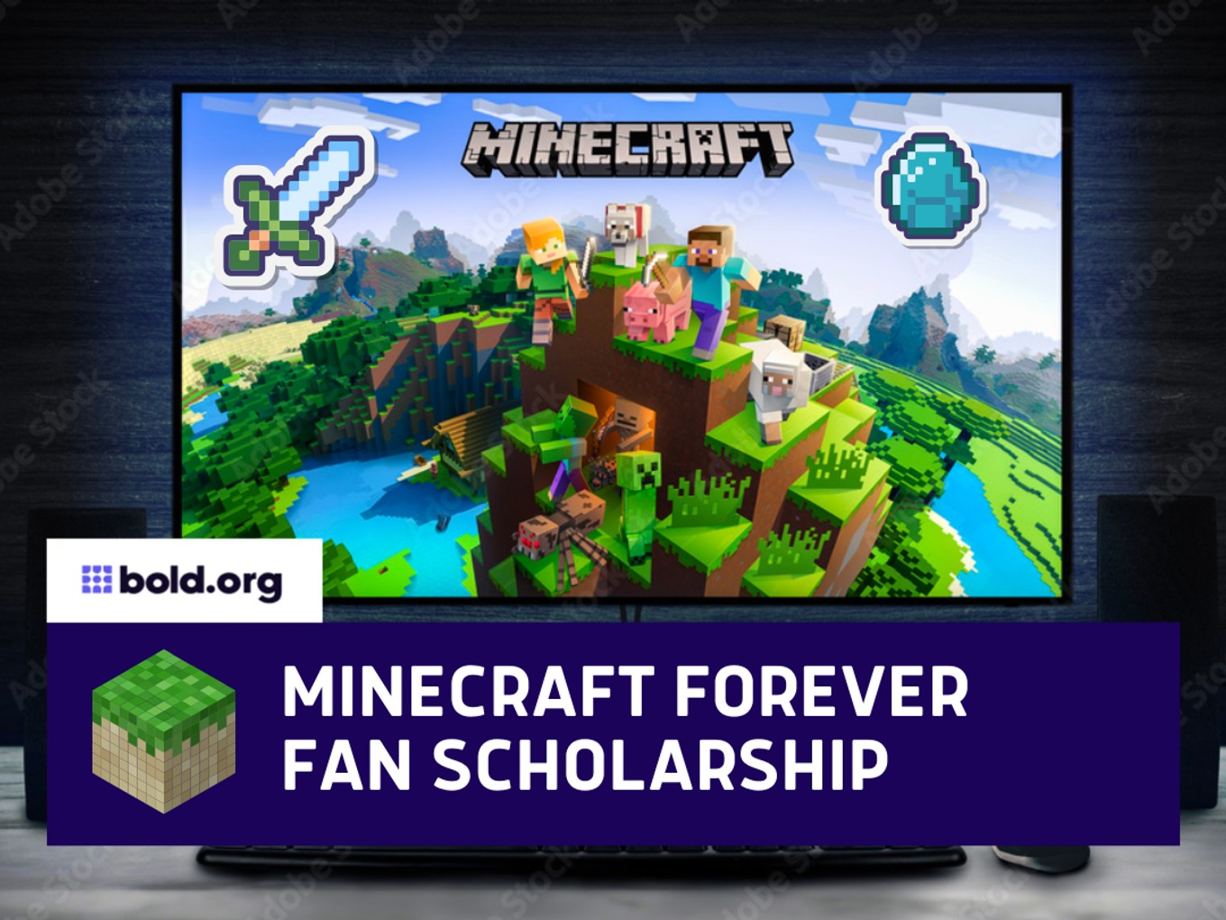Minecraft Forever Fan Scholarship Bold