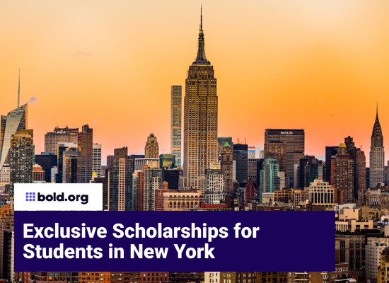 Top 70 Scholarships in New York to Apply for in September 2026 — Bold.org Scholarships