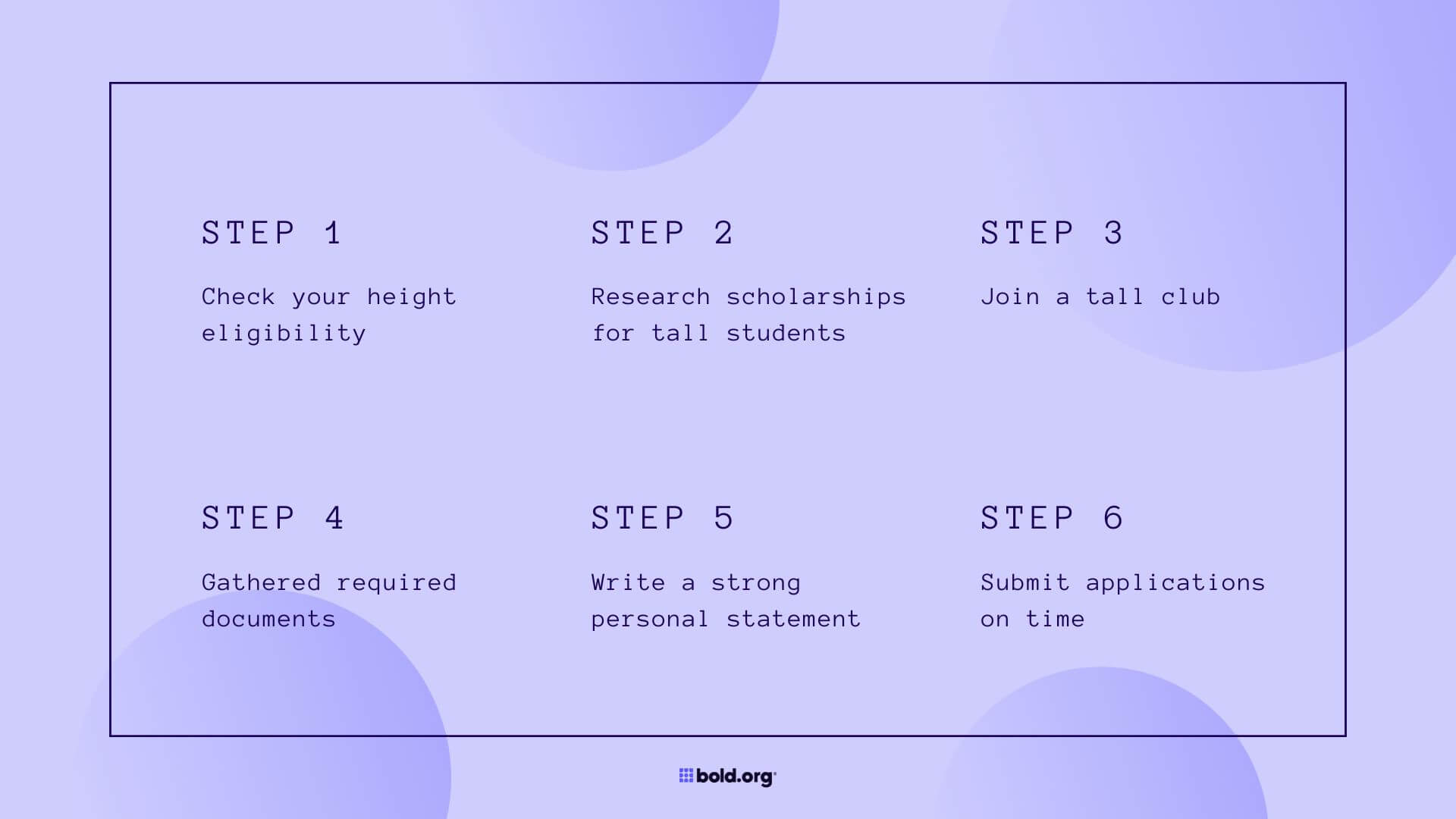 Tall People Scholarships Image 4